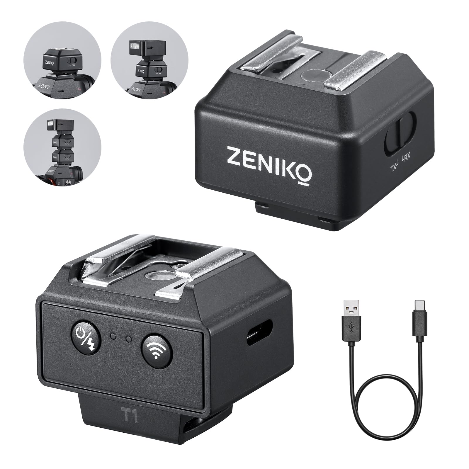 Amazon.com : ZENIKO T1 2.4G Wireless Mini Flash Trigger for Canon